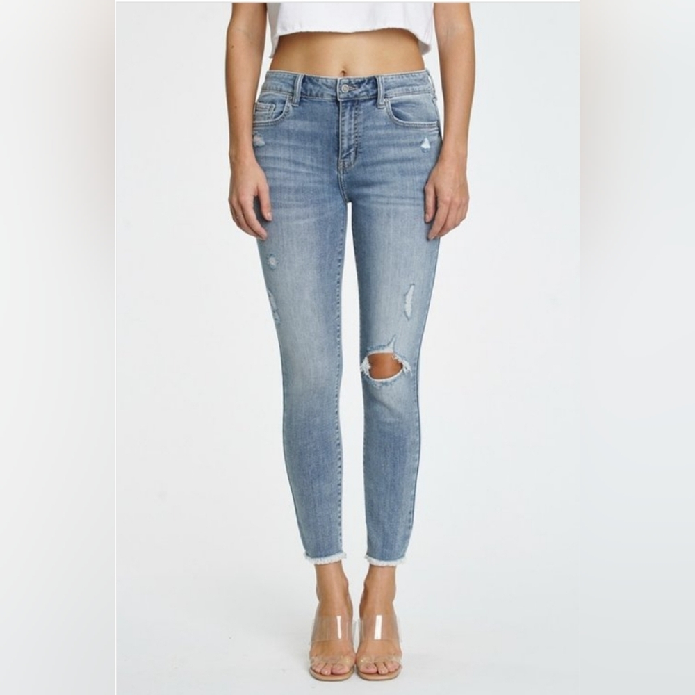 NWOT Eunina High Rise Clara Skinny Crop Jeans size 7